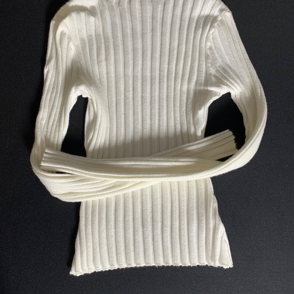 Peppermayo soft cream ribbed sweater sz S/M comfy cozy stretchy and soft - Picture 11 of 11